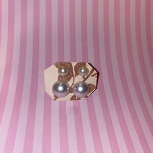 Hypoallergenic Elegant Silver and Cream Pearl Earrings